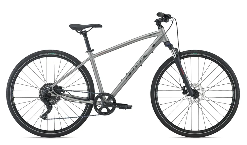 Whyte Ridgeway v4 Hybrid Bike 2023 in Matt Grey with Moss Rose